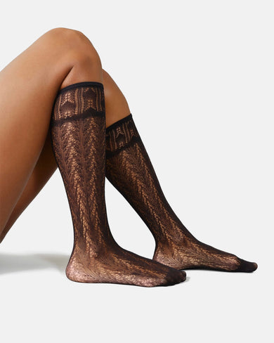 Erica Crochet Knee-Highs