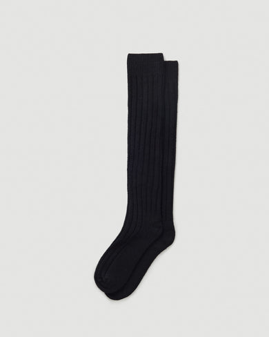 170004001 bodil chunky knee highs black swedish stockings flatlay